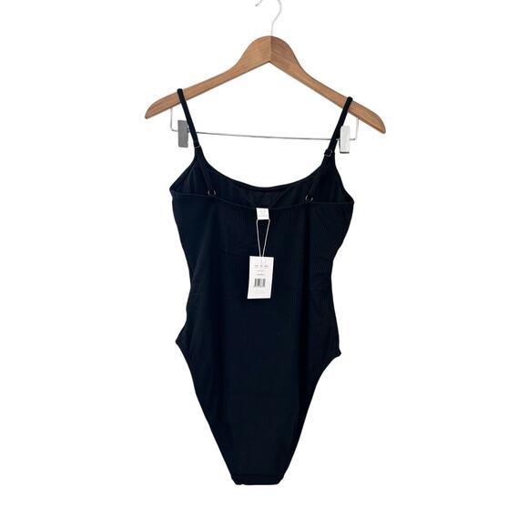 Andie Swim the Amalfi Ribbed One Piece in Black M Tall NWT - Picture 6 of 9